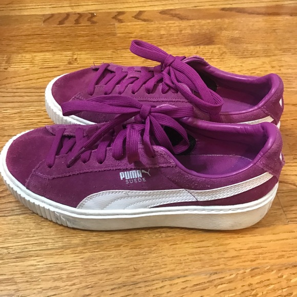 pink and purple pumas